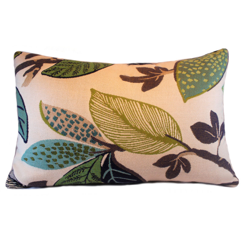 The Fabric Shoppe Avalon Vine Sunbrella Indoor / Outdoor Floral Lumbar